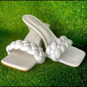 SHEIN White Mules / White Heels